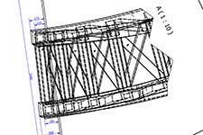 Engineering voor de constructie van het kunstwerk van Igrid Roos voor Fluor.