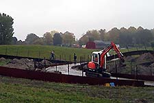 "De samenloop" heet het landschapskunswerk van Paul de Kort in net Maximapark in Utrecht.