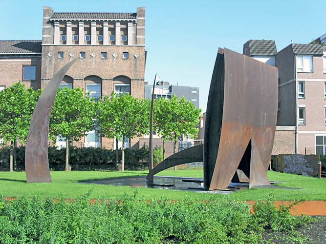 Wessel Couzijn - cor-ten staal - Gemeente Eindhoven (kwartaal onderhoud beeldende kunst)