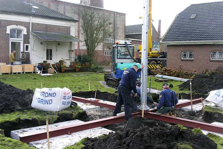 Beeld in uitvoering van Guido Geelen.