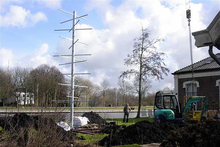 Beeld in uitvoering van Guido Geelen.